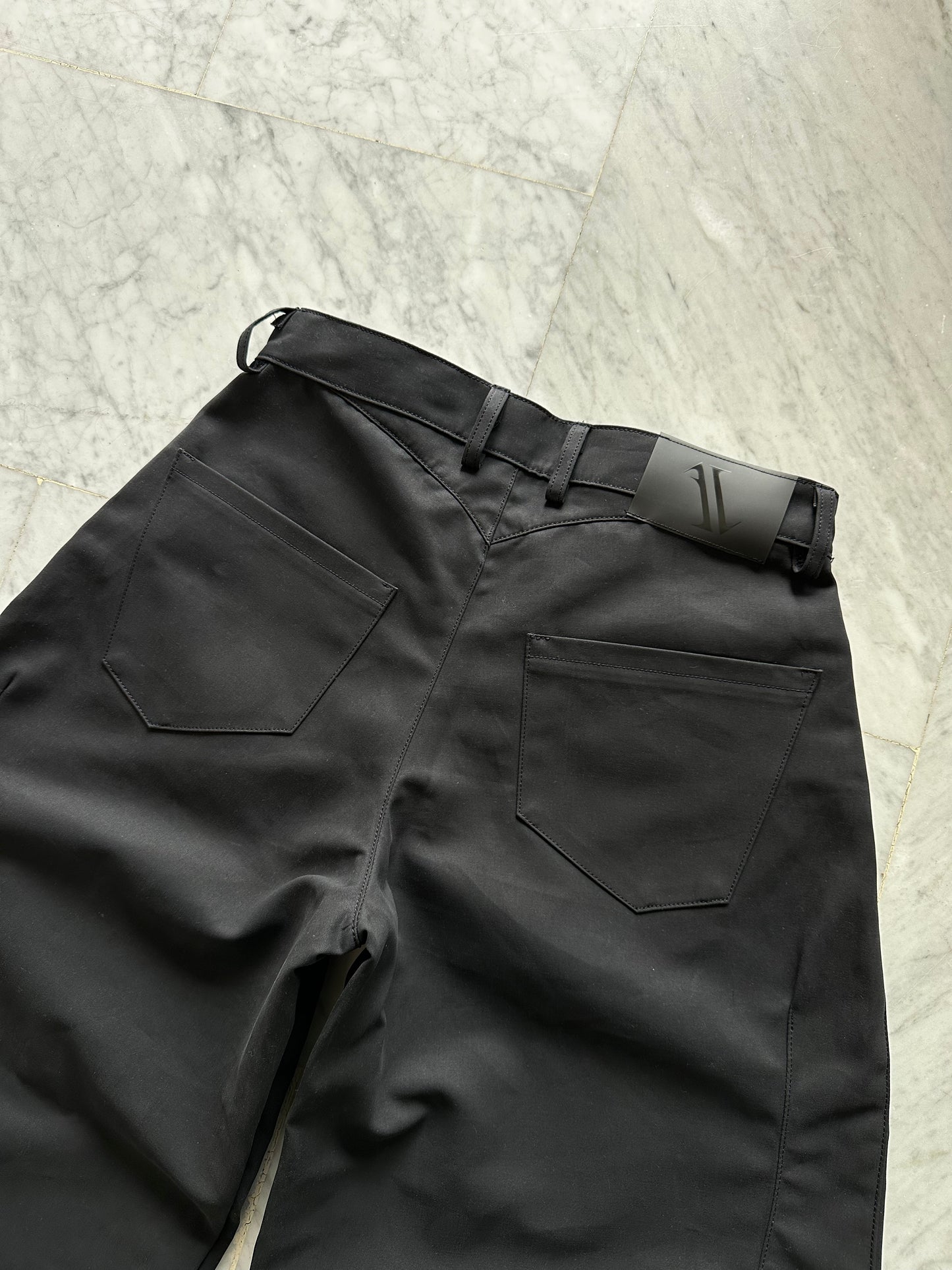 ASPHALT GREY BALLOON PANTS X LUCA DE SETA
